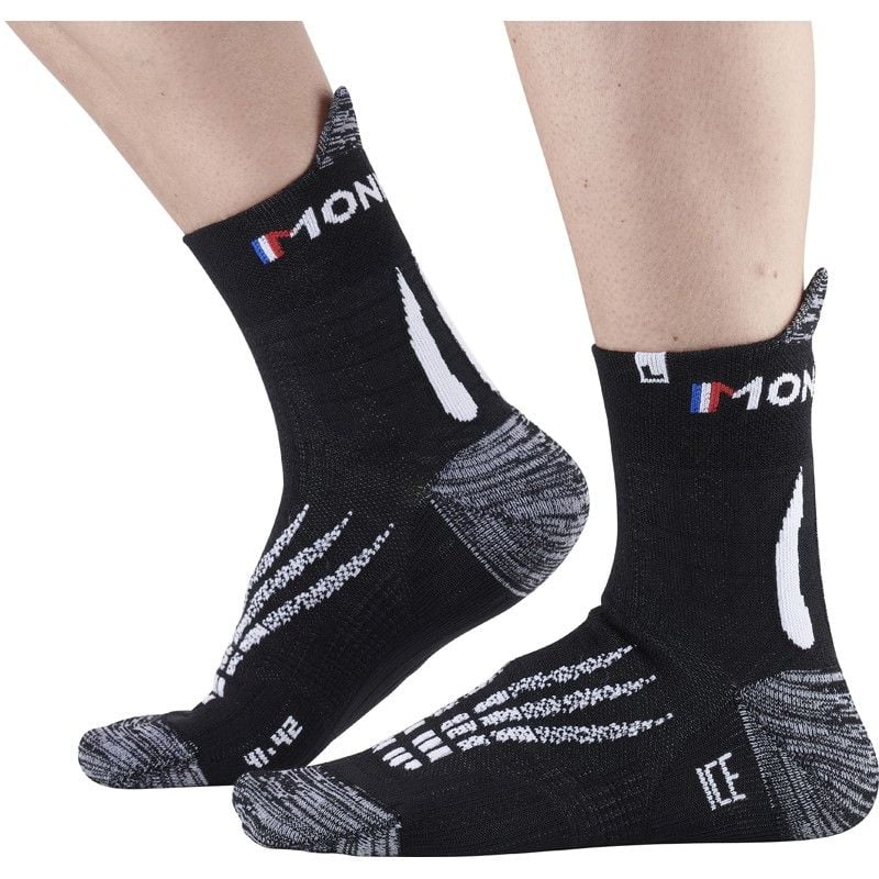 Calze da trail/corsa Monnet Run Ice (NERO e BIANCO)