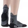 Socquette Trail Run Ultra Monnet GRIS NOIR