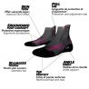 Socquette Trail Run Ultra Monnet GRIS NOIR