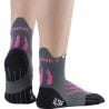 Socquette Trail Run Ultra Monnet GRIS NOIR