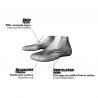 Socquette Run X-light Monnet BLANC GRIS
