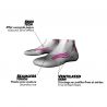 Chaussettes de trail/Running Monnet Run X-light (BLANC GRIS)
