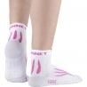 Socquette Run X-light Monnet BLANC GRIS