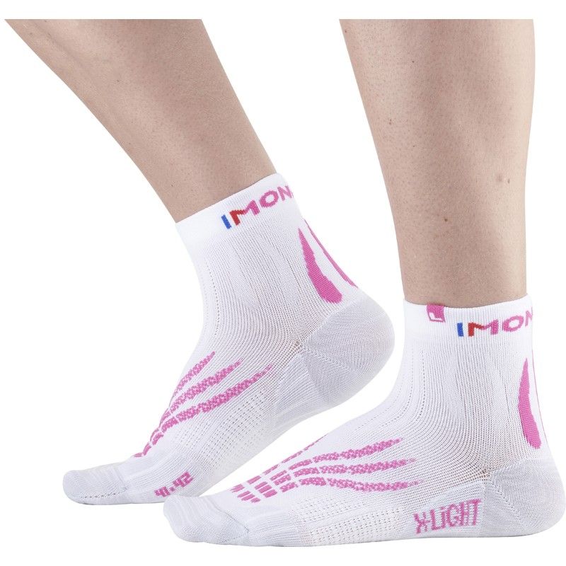 Trail/juoksusukat Monnet Run X-light (WHITE PINK)