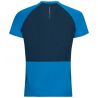 T-shirt Crew Neck S/s 1/2 Zip Axalp Trai Odlo black - evening primrose
