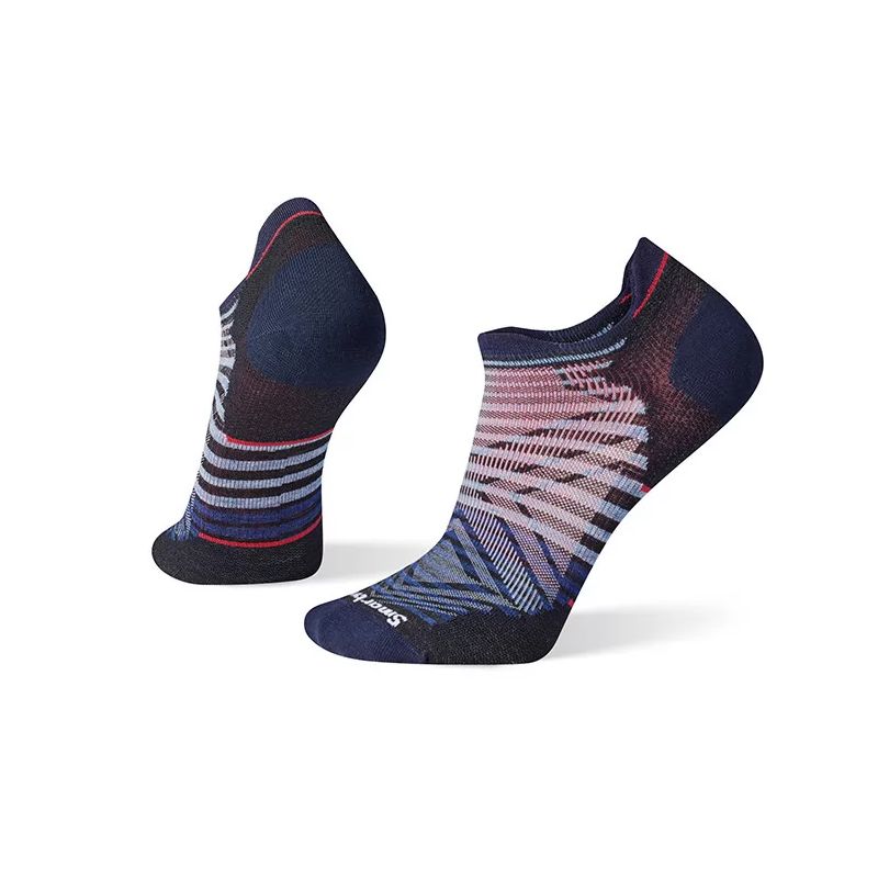 Juoksusukat Smartwool Run Zero cushion Ptrn Low ankle (Musta)