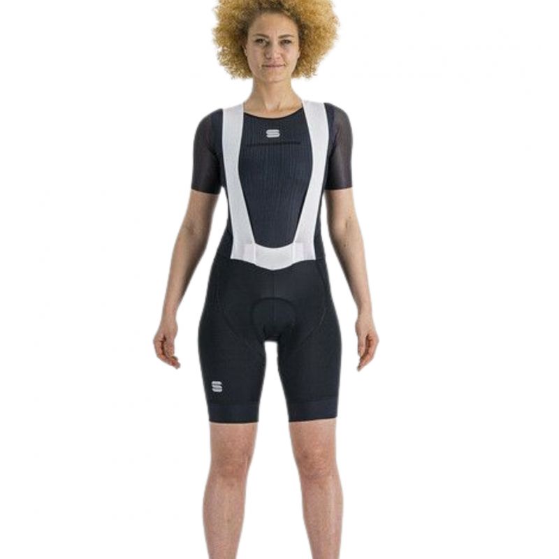 Naisten pyöräily shortsit SPORTFUL Ltd W Bibshort (MUSTA)