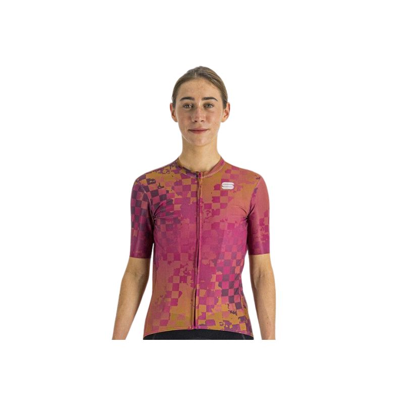 Maillot de vélo Sportful Rocket Jersey (CYCLAMEN LIQUORICE) femme