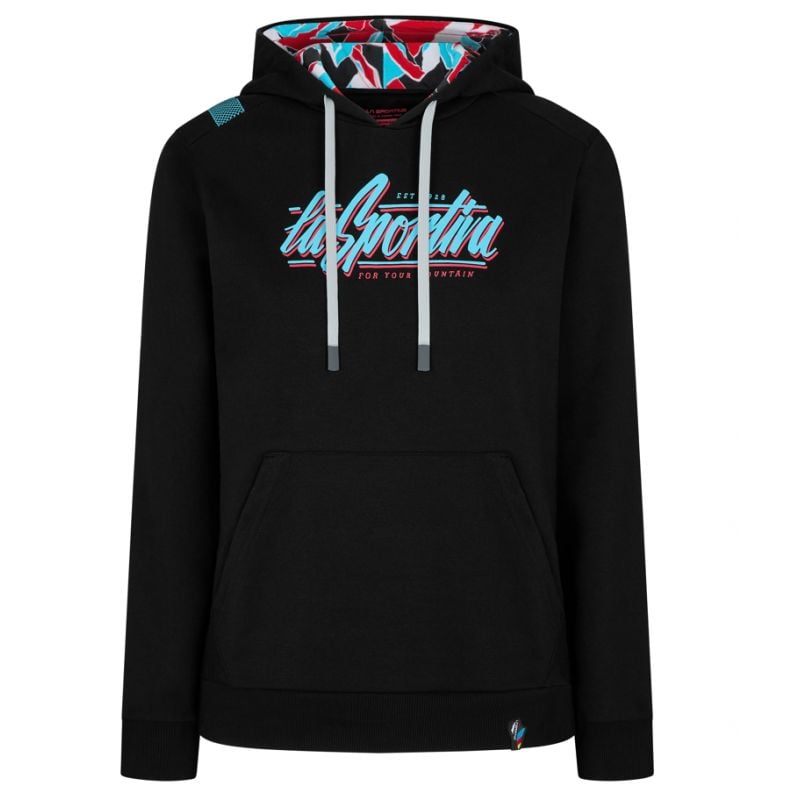Sweat La Sportiva Retro Hoody (musta) naiset