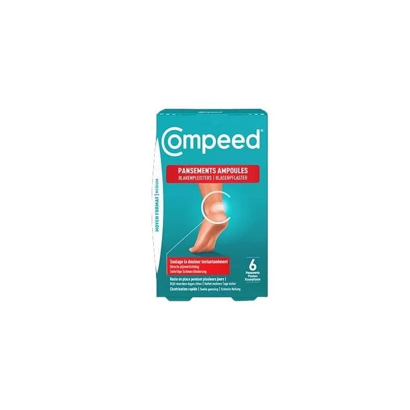 Ampollas de apósito Compeed tamaño medio - caja de 6