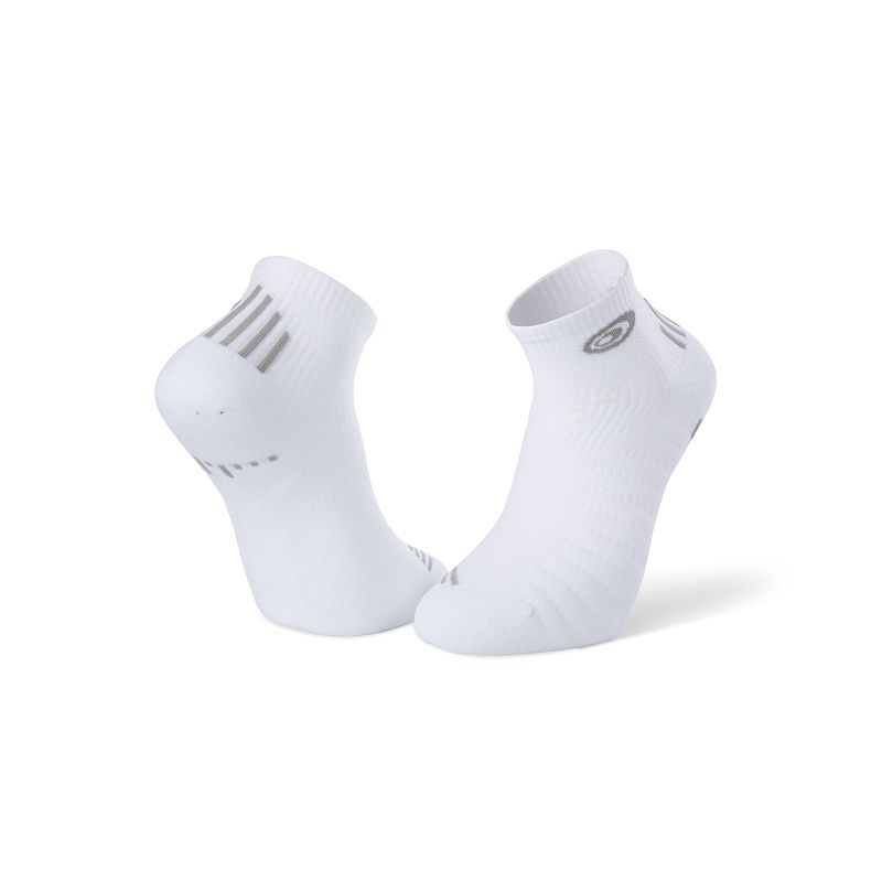 Chaussettes de running BV Sport Run Elite (blanc/gris)