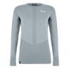 Haut technique Salewa Zebru Medium L/s Tee (Flint stone) femme