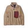 Veste Polaire PATAGONIA Classic Retro-x Jkt (Dark Natural w/Sequoia Red) homme