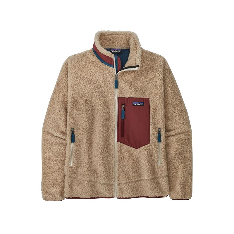 Veste Polaire PATAGONIA Classic Retro-x Jkt (Dark Natural w/Sequoia Red) homme