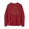T-Shirt Patagonia L/s Cap Cool Daily Graphic Shirt (Slow Going: Wax Red X-Dye) Homme