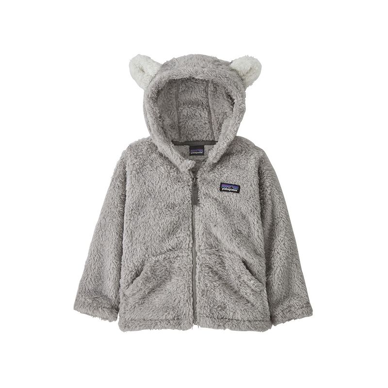 Fleece Patagonia Furry Friends Hoody (Salt Grey) Baby