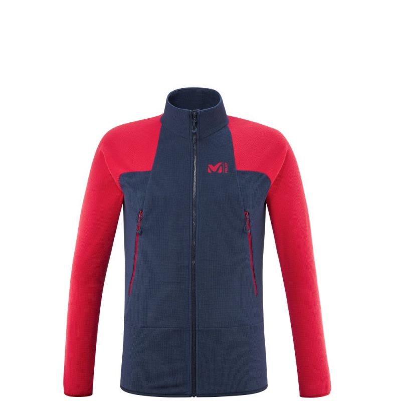 Polaire MILLET K Lightgrid (Saphir/Rouge) Homme