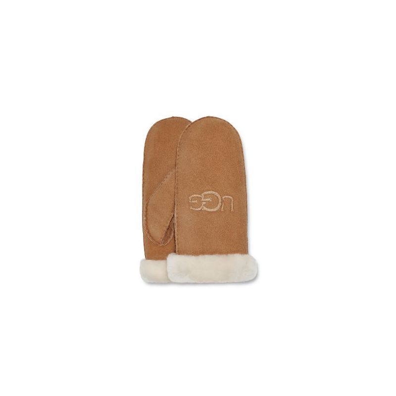 Moufles UGG Shearling Embroider (chestnut) femme