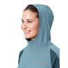 Maillot manches longues Vaude Qimsa (Dark sea) Femme