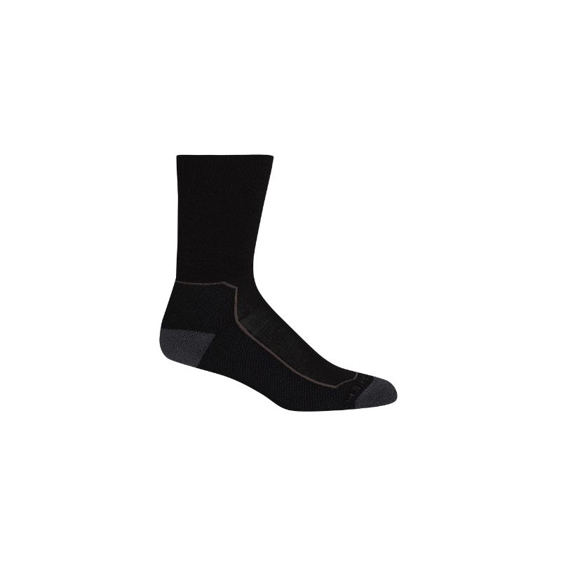 Icebreaker Hike + Medium Crew Wandersocken (BLACK/MONSOON/MINK) Damen