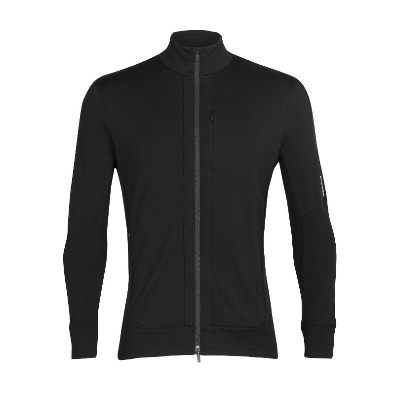 Polaire Icebreaker Quantum III Ls Zip (Black) homme