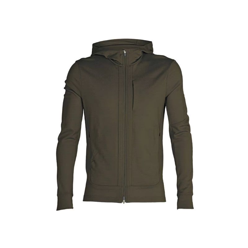 Icebreaker Quantum III Ls Zip Fleece (Loden) för herrar