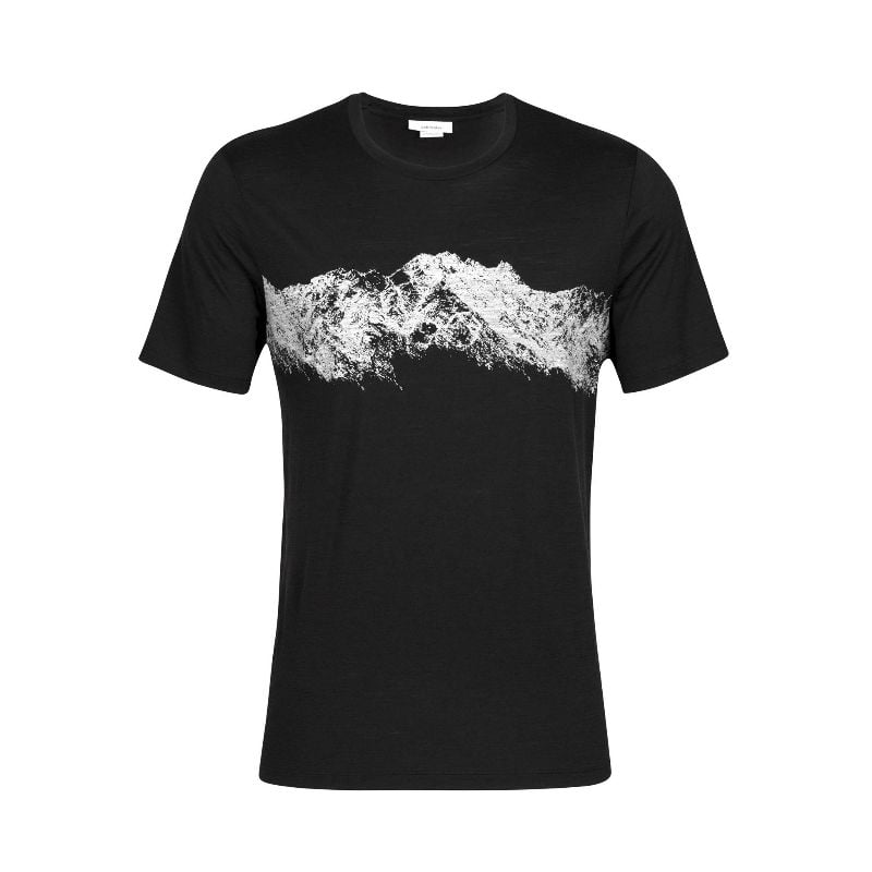 T-shirt Icebreaker Tech Lite Ii Ss Tee Remarkable Range (ZWART) man