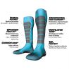 Chaussettes ski Monnet Snow Park (Blanc Bleu ) enfant