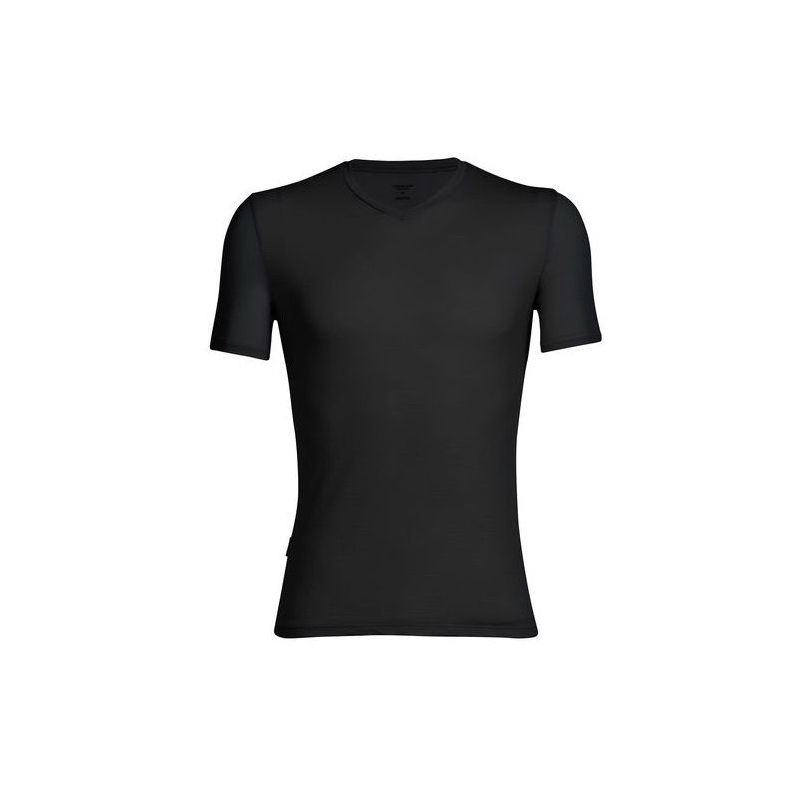 Alusvaatteet ICEBREAKER Anatomica Ss V (musta / monsoon) Miehet