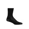 Dames wandelsokken Icebreaker Hike + Light Crew (Black/Monsoon/Mink)
