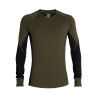 Men's Icebreaker 260 Zone Ls Crewe Base Layer (Loden/black)