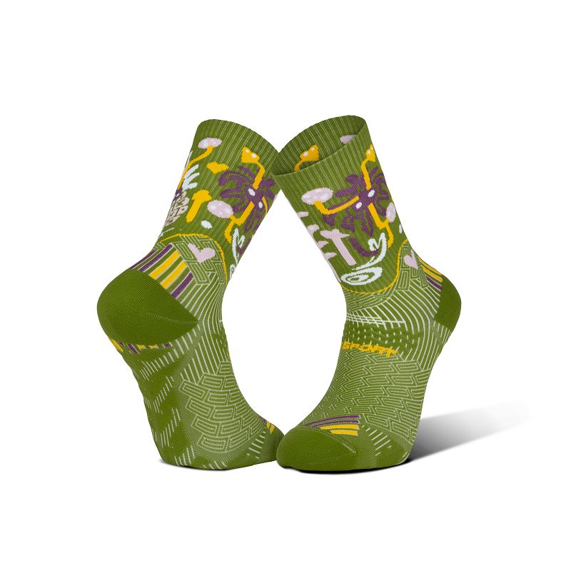 Chaussettes Run BV Sport Collector "nhobi" (Abacaxi Kaki)