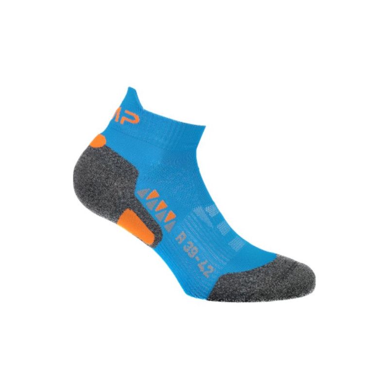 CMP löparstrumpor Skinlife låga strumpor (Blue rif Flash Orange)