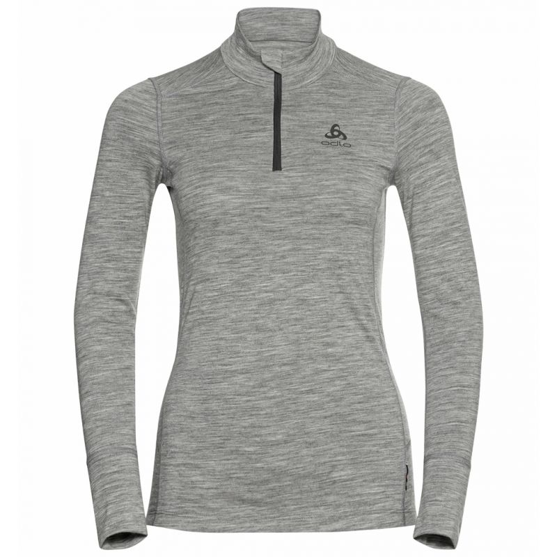 Pitkähihainen T-paita Odlo Merinos 200 (Grey Melange) Naisten