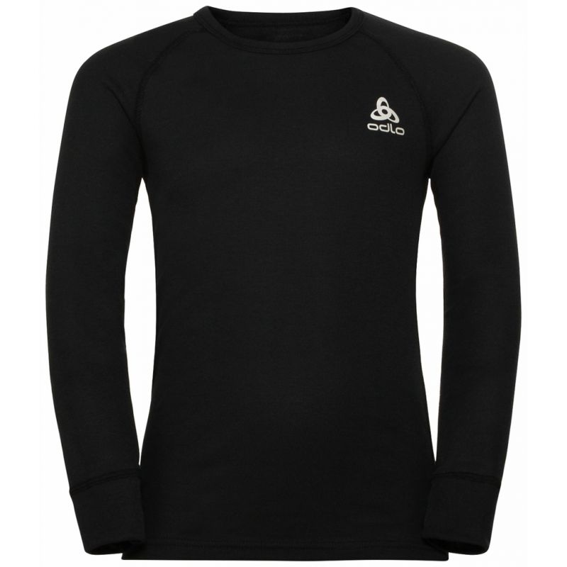 Langermet t-skjorte med rund hals Odlo Active Warm Eco (svart) barn