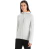 Polaire Icebreaker Quantum III Ls Zip Hoodie (Ether/Flash) femme