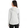 Polaire Icebreaker Quantum III Ls Zip Hoodie (Ether/Flash) femme