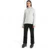 Icebreaker Quantum III Ls Hoodie med dragkedja (Ether/Flash) fleece för damer