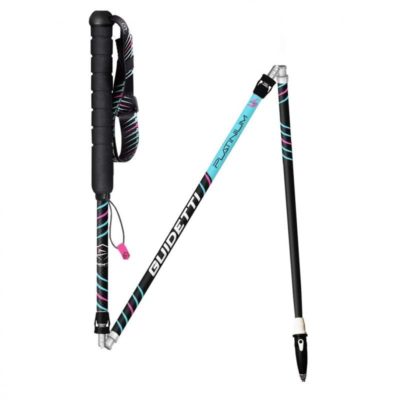 Women's trail poles Guidetti Platinium Aero Pulse (turquoise/black)