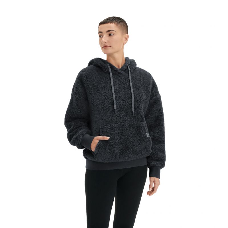 Sweat polaire UGG LOYRA SHERPA HOODIE (black) femme