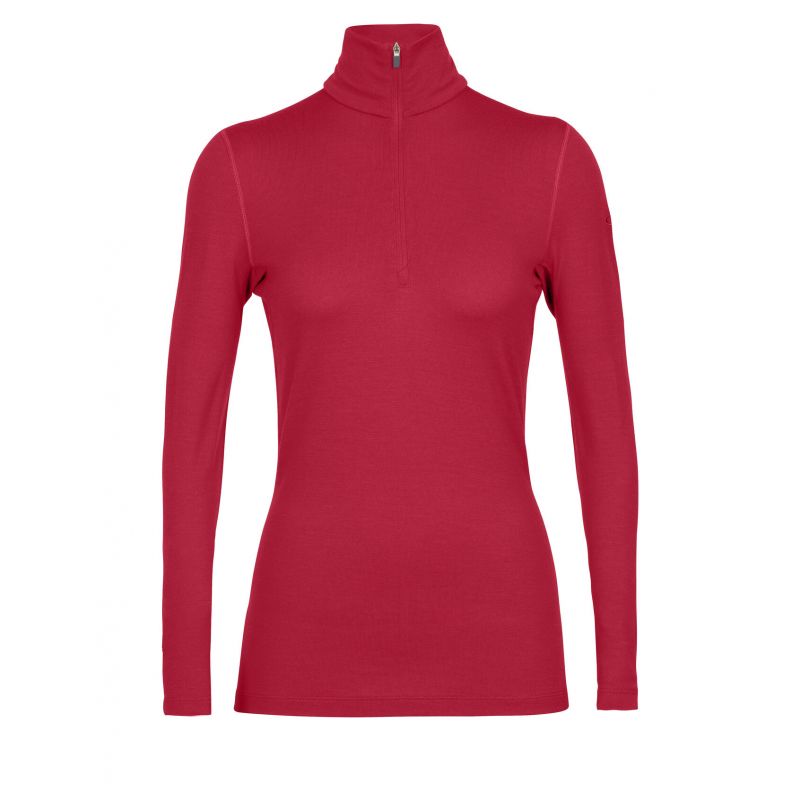 Polar Icebreaker 260 Tech Ls Half Zip (Cherry) woman