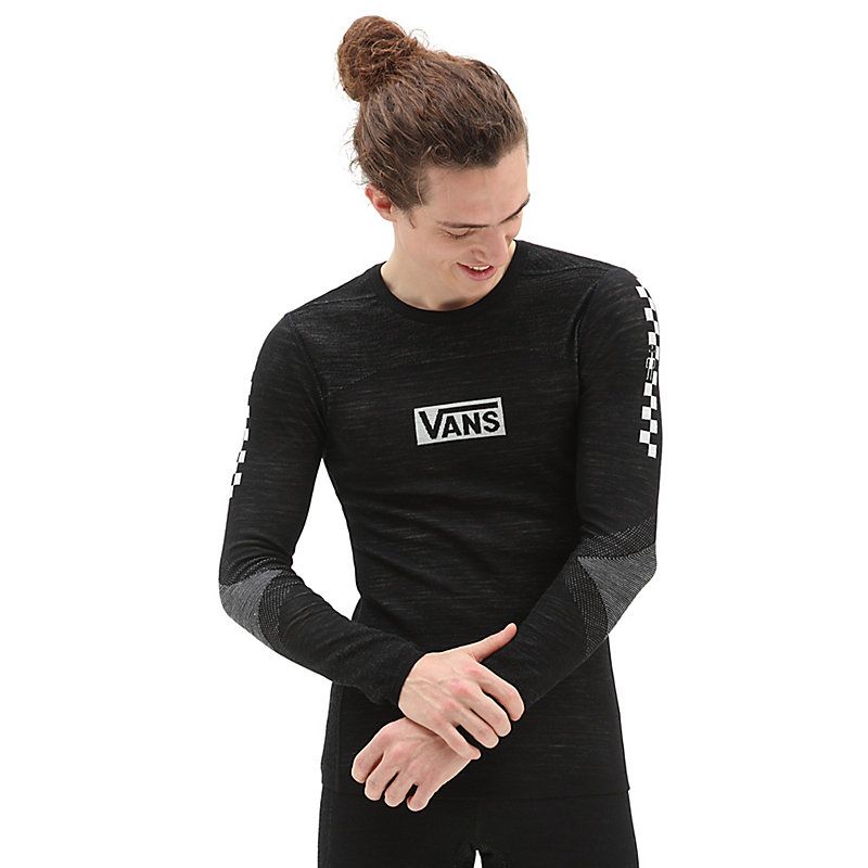 Haut technique Vans Intraknit Merino Base Layer Crew (Black) homme