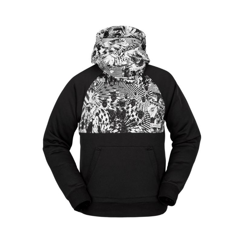 Hettegenser Volcom Hybrid Riding (svart hvit) mann