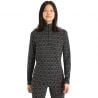 Base Layer ICEBREAKER W 250 Vertex Ls Half Zip Alpine Geo (Black/flash/j) Women
