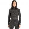 Basisschicht ICEBREAKER W 250 Vertex Ls Half Zip Alpine Geo (Black/flash/j) Women