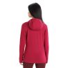 Fleece Icebreaker Quantum III Ls Zip Hoodie (körsbär/espresso) kvinna