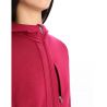 Dames Icebreaker Quantum III Ls Zip Hoodie (kers/espresso)