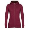 Polaire ICEBREAKER Quantum III Ls Zip Hoodie (cherry/espresso) femme