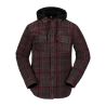 VOLCOM FIELD INS FLANNEL JACKET BLACK PLAID
