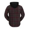 VOLCOM FIELD INS FLANNEL JACKET BLACK PLAID